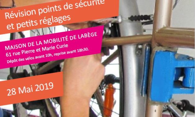  Mardi 28 Mai 2019 : révisez votre vélo
