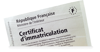 Certificat d’immatriculation : les démarches se feront en ligne