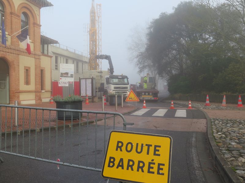 Extension de la Mairie : fin du gros œuvre