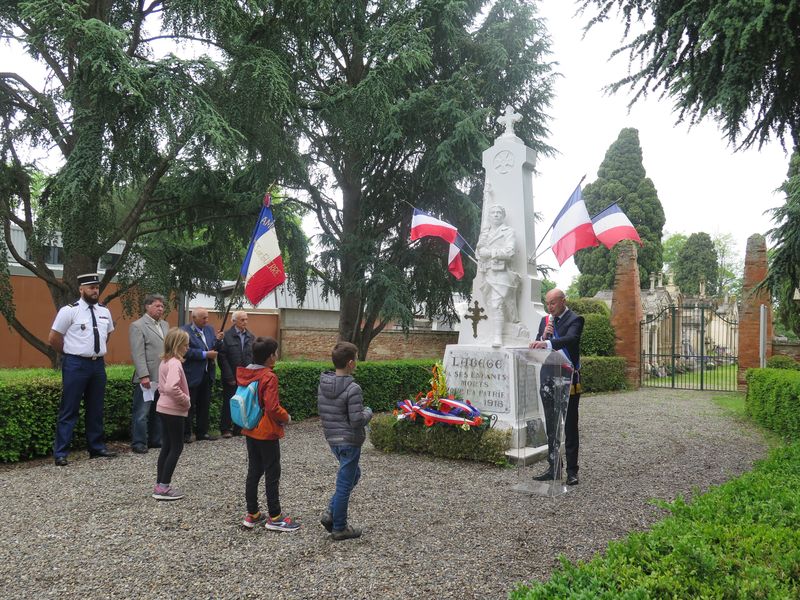 Cérémonie de commémoration du 8 mai 1945 à Labège